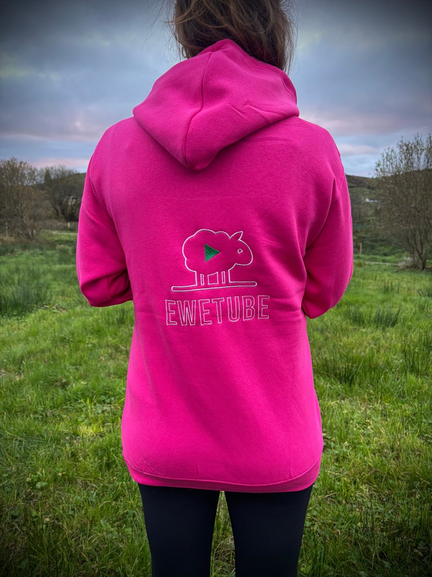 NEW Pink Hoodie - DOUBLE sided logo