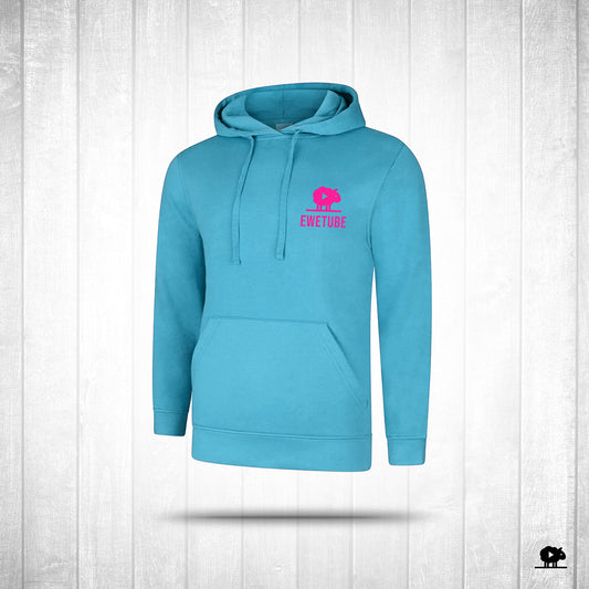 NEW Sky Blue Hoodie - DOUBLE Sided Logo