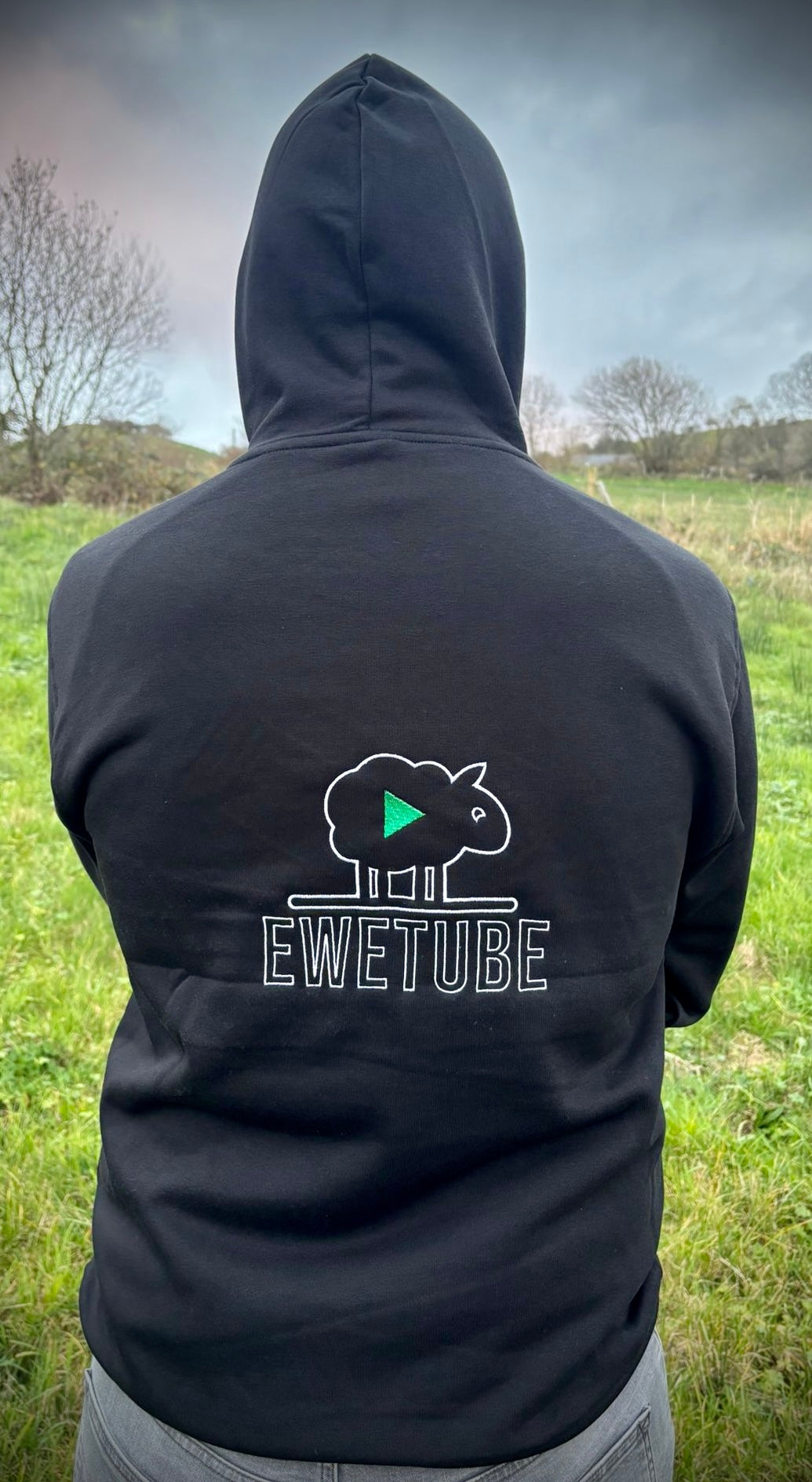 NEW Black Hoodie - DOUBLE Sided Logo