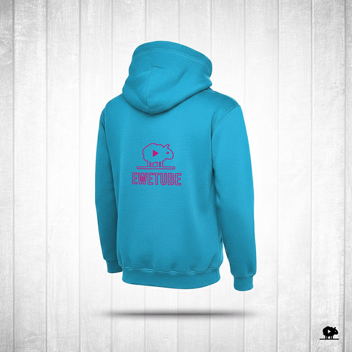 NEW Sky Blue Hoodie - DOUBLE Sided Logo