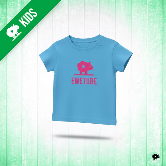NEW Kids Printed T-Shirt - Sky Blue