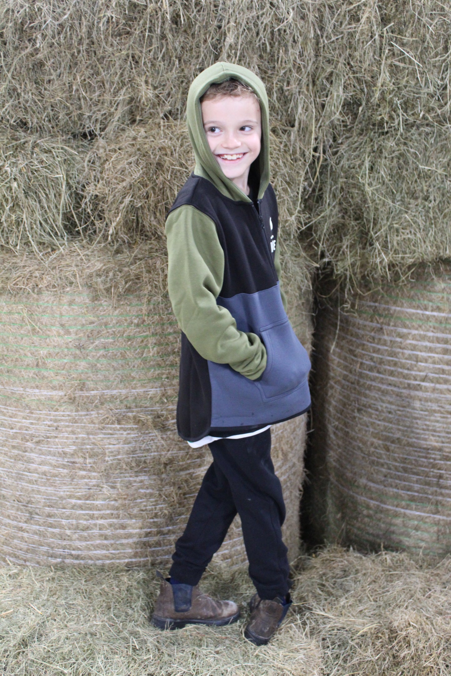 KIDS Tri-Coloured Shearing Hoodie