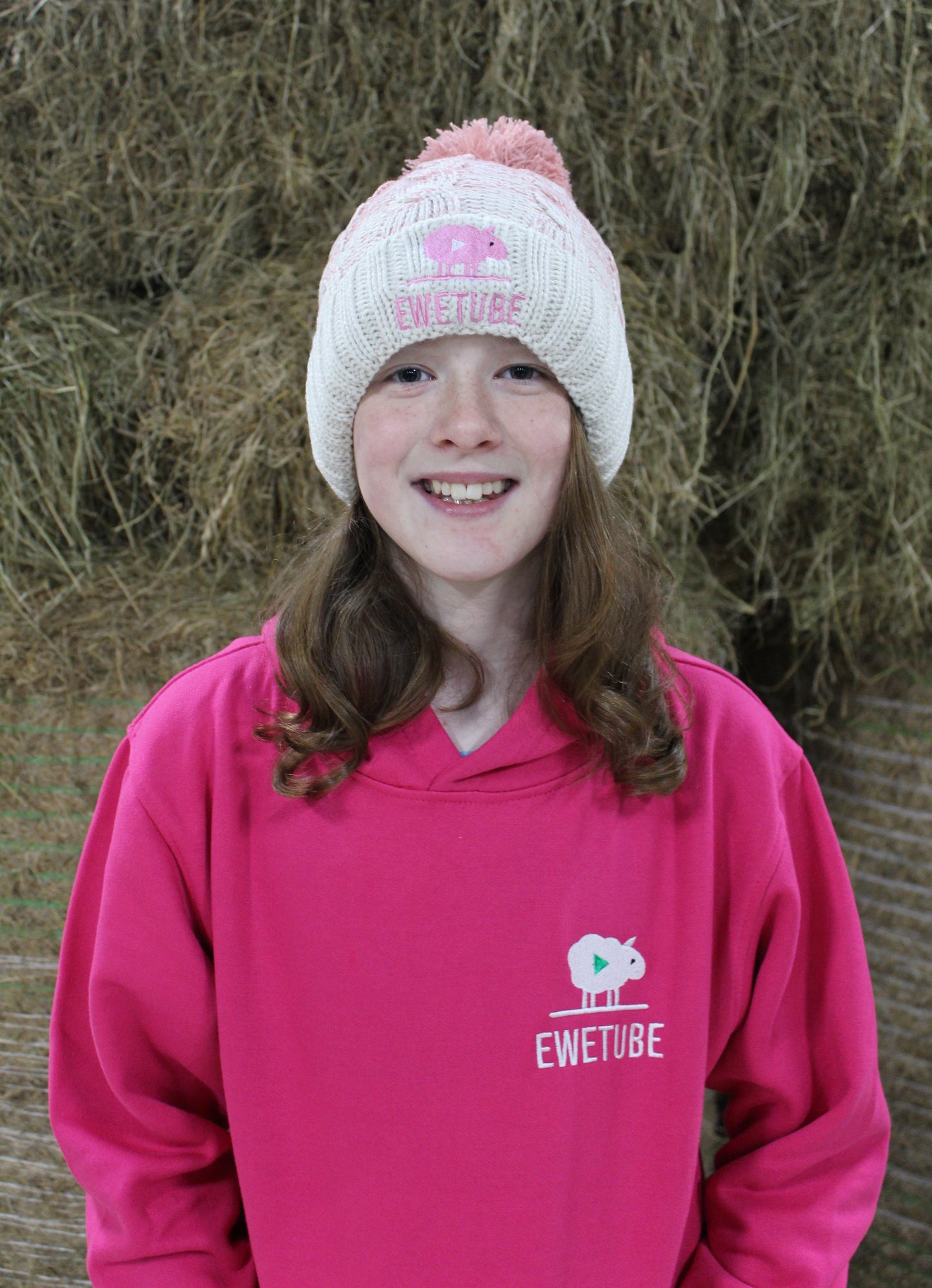 NEW Kids Pink Hoodie DOUBLE Sided Logo